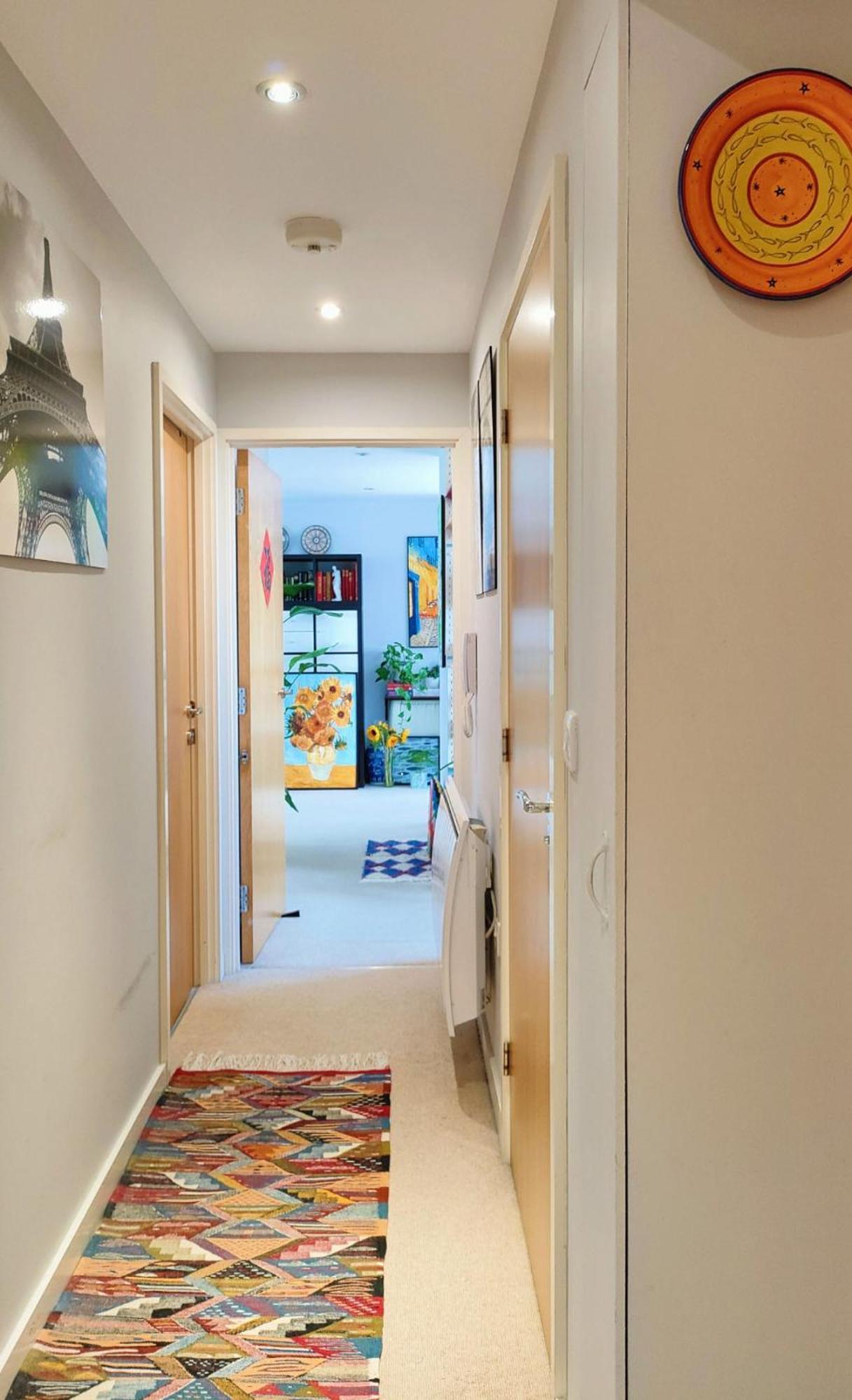 A Private Bedroom With Art Style Located In The Center